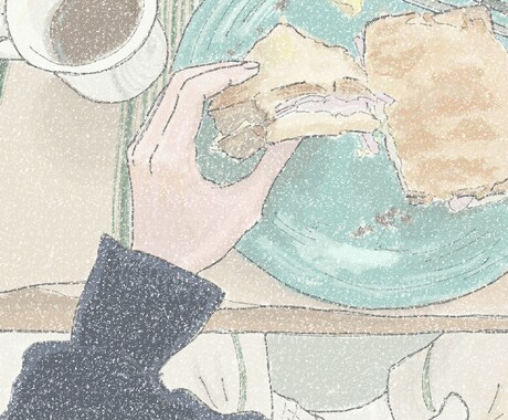 お写真をイラストにします 人物や食べ物のお写真をお洒落なイラストにします！ イメージ2