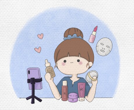 鉛筆タッチのゆるふわイラスト描きます 温もりある絵本風アイコン制作✨ イメージ2