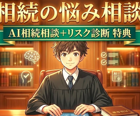 相続の悩み相談（相続AI+リスク診断特典）承ります 争族リスクや税金負担度を可視化するWEB診断＋AI相談 イメージ1