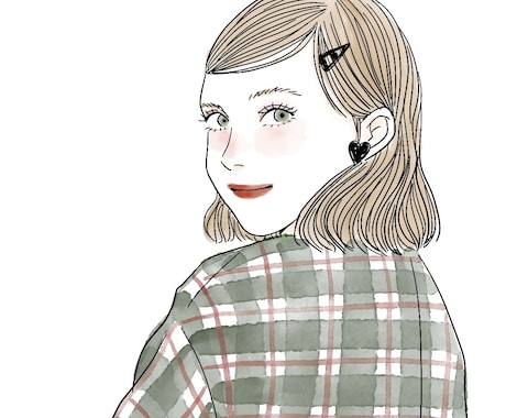 似顔絵イラスト描きます 背景・服・髪型・ポーズまで、「好き」をぜんぶ詰め込めます イメージ2