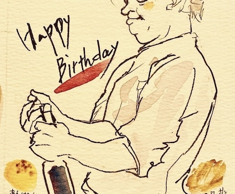 似顔絵｜原画｜丁寧にお描きします 【期間限定】犬猫人物ペット可 プレゼントにも イメージ1