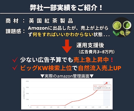元Amazon社員在籍 | ECのプロが運用します 【Amazon運用代行実績有】制作から運用まで丸投げ可能！ イメージ2