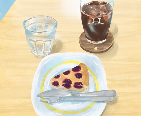 水彩風に食べ物、アイテムなどの挿絵イラスト描きます 食べ物、お花、商品などなどのイラスト描きます。 イメージ2