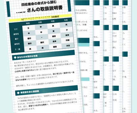 実践的！あなたの本質を言語化します 四柱推命で思考と感情のズレを読み解きます イメージ2