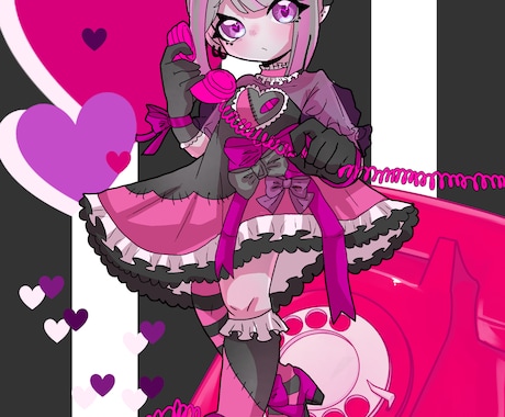 立ち絵描きます ポップな絵柄で立ち絵を描かせていただきます！ イメージ2