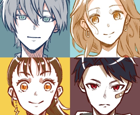 アイコンイラストを描きます 【初回10名様限定価格】かっこ可愛くシンプルに仕上げます イメージ1