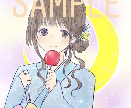 優しい女の子＊SNS用イラスト・アイコン描きます 商用利用可能！ブログやInstagramなどにも◎ イメージ2