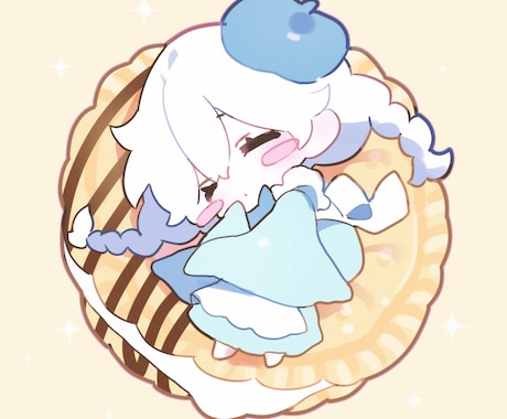 ぷにぷに♡かわいいミニキャラ制作いたします まるっこいミニキャラ制作お任せください！ イメージ1