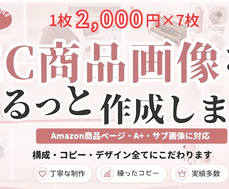 丁寧なEC商品画像をまるごと制作します 構成・コピーをじっくり練って、伝わる商品画像を制作します イメージ1