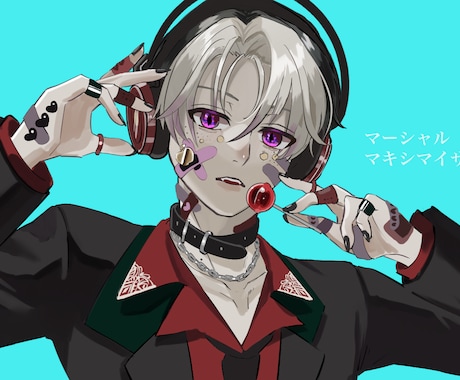 歌ってみた等 音楽動画のイラスト描きます キャラ・小物・背景まで可能です◎ イメージ2