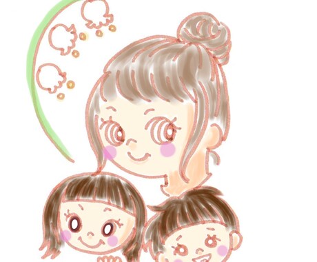 SNS用挿絵☆アイコンお描きします かわいい女の子やこどもの絵が得意！！ イメージ2