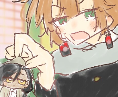 創作・オリキャラのファンアート（落書き）描きます 落書き漫画風イラスト＋落書き一枚絵２枚で2000円！ イメージ2