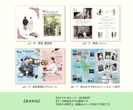 フルオーダーデザインのプロフィールブックを作ります デザインのご要望伺います！【修正無制限であんしん！】 イメージ2