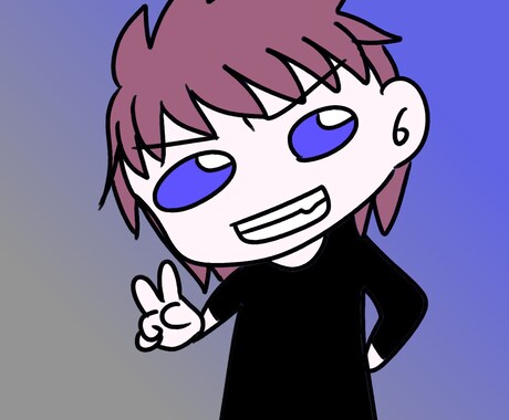 作業開始してから数分でちび似顔絵描きます 参考にした画像からまさかの数分！？ イメージ1