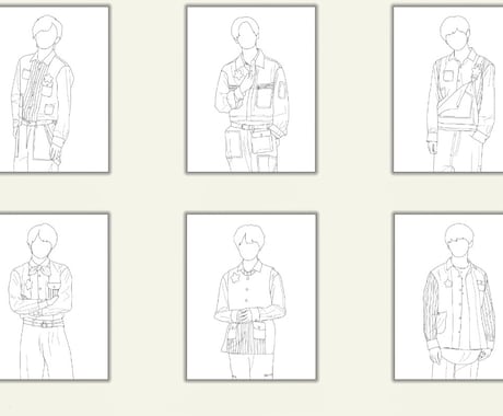 思い出の写真や絵を線画で描きます 素敵な想い出の写真をわかる人にしかわからない絵に...♡ イメージ2