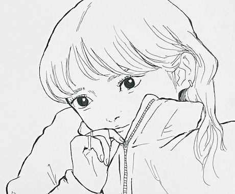 モノクロでリアル調のイラストを描きます そのまま飾ったり、プレゼントにも！塗り絵としても楽しめます イメージ2