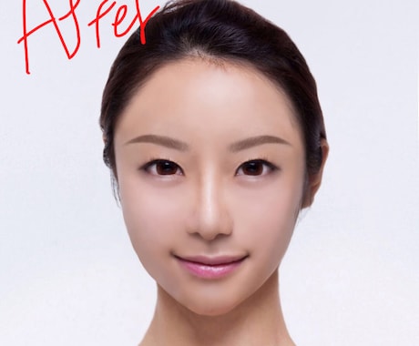 レタッチ、肌加工、しわ消し、小顔にします コスプレ写真、自撮り写真、他撮り写真等をよりよく綺麗に！ イメージ1