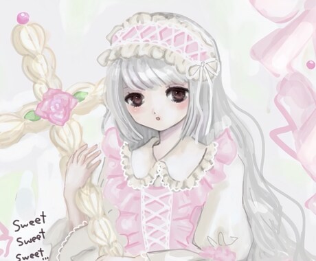 様々な用途に使用できるイラスト描きます 女の子やかわいいお洋服のイラストが得意です。 イメージ1