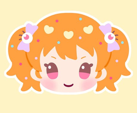 まん丸のかわいい癒しアイコン描きます アイシングクッキーのようなかわいいタッチとカラーです イメージ1