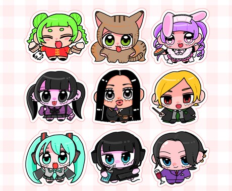 最短即日！ミニキャラ描きます アイコンや似顔絵、スタンプやグッズ制作などに！ イメージ2