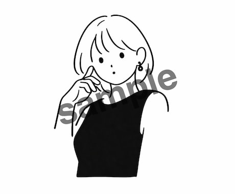 イメージに寄り添う、シンプルな線画を描きます イメージ1