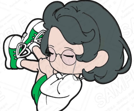 グッズ制作用のオリジナルイラストをお描きします 商用利用OK⭐︎デフォルメ〜等身画まで幅広くお描きします イメージ2