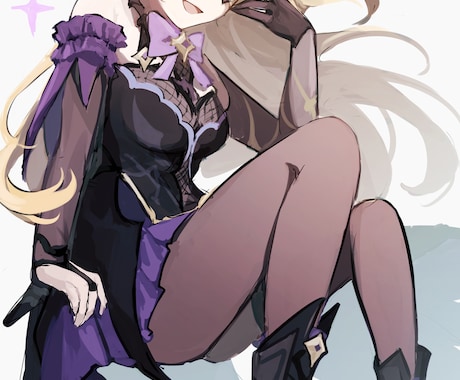 透明感のある可愛いキャラクターイラストを制作します あなたの理想のキャラクターを形にします！ イメージ2
