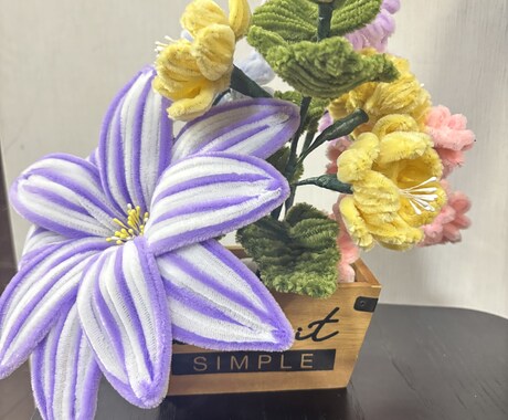 生活を彩る、心温まるお花を制作します プレゼントやお祝いに想いが伝わる枯れないふわふわのお花 イメージ2