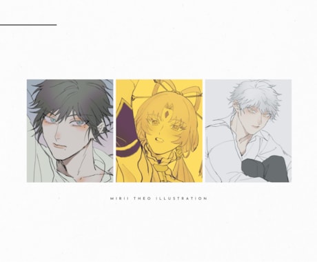 あなたのイラストお描きします 個性的な線画と透明感であなただけの絵をお届けします イメージ1