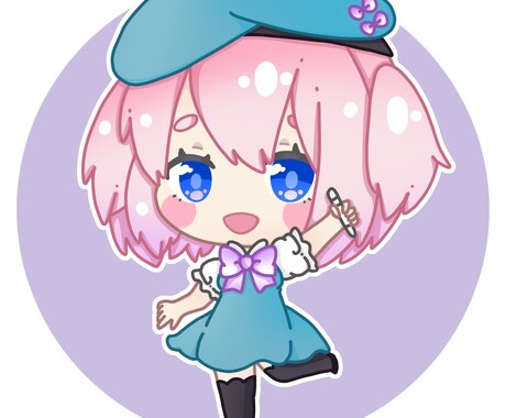 アイコン用イラスト作成いたします あなただけのシンプル可愛いアイコンイラストを作成いたします♪ イメージ1
