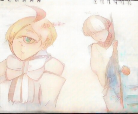 アナログでアイコン描きます 自動着色。スマホ撮影。【オリジナル・版権可】 イメージ2