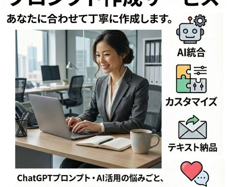 あなた専用のChatGPTプロンプト作成します ChatGPT活用で日々の業務がスムーズに イメージ1