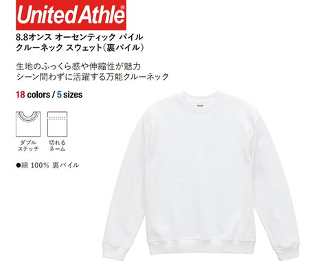 プロが選ぶ最高品質オリジナルトレーナーをつくります プリント品質の圧倒的な違いを実感してください イメージ2