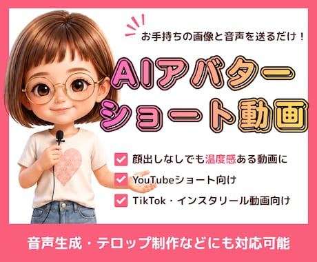 あなたの音声を使って、自然に話すＡＩ動画を作ります イメージ1