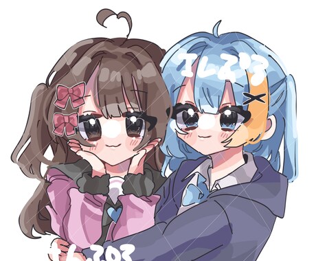 等身！夢絵・アイコン・コテ同受け付けております デフォルメや可愛いイラストを書くのが得意です イメージ2