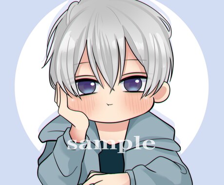 SNSなどのあなただけアイコン描きます デフォルメや等身サイズなど様々なサイズに対応致します！ イメージ1