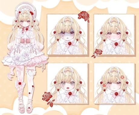 男女OK✨可愛い&カッコイイVtuber制作します 先着2名様！1万円OFF&表情4点付/著作権譲渡/修正無制限 イメージ2