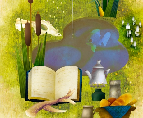 用途に合わせて一枚絵を作成します アイコン・ヘッダー・ショップカード・ポストカードなど イメージ1