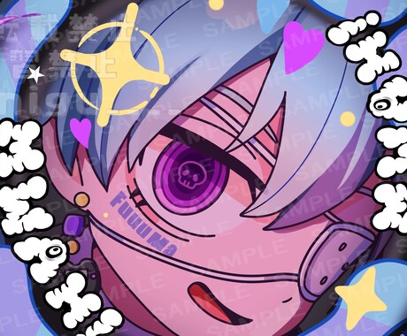 歌ってみたサムネ制作します 絵柄寄せ可能!ポップなイラスト得意です! イメージ1