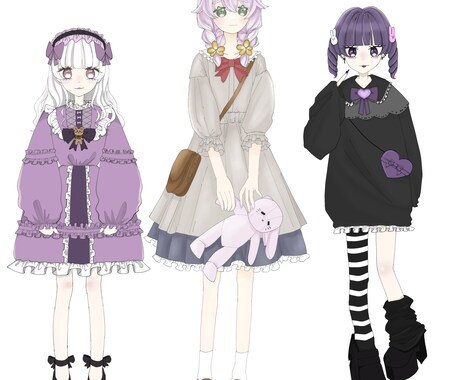 TRPGの立ち絵やデフォルメイラストお描きします 色んな絵柄で描くことが出来ます！ イメージ2