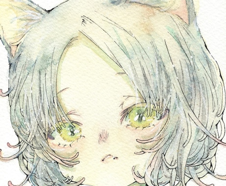 滲みと淡い柔らかな水彩イラストを制作します 似顔絵、 MV、CDジャケット、本の表紙、ポスター、チラシ等 イメージ2