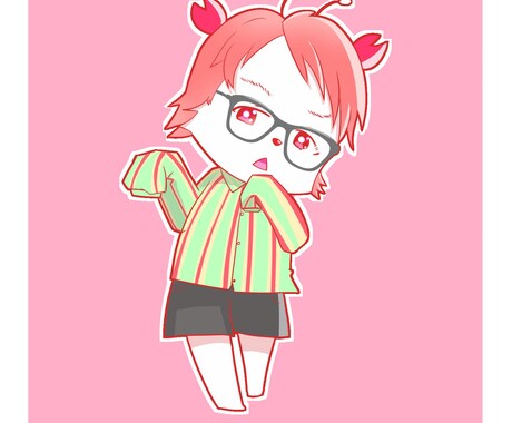 お値引中！SNSアイコンの作成承ります ポップでキュートなイラストでアナタのアイコン描いちゃいます！ イメージ2
