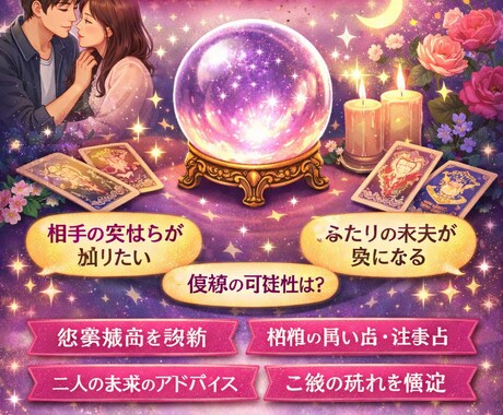 相性占い　あなたの好きな相手との相性を占います 初心者向け、恋愛占い、AI×占い イメージ1