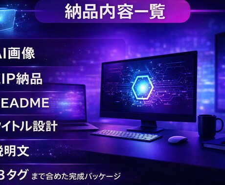 AIデジタル商品を販売できる形で制作します 画像からZIP納品まで丸ごと対応 イメージ2