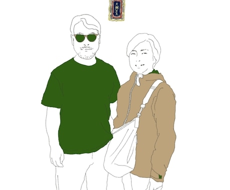 スマホの待ち受けに！2人の思い出をイラストにします 記念日・誕生日プレゼントにも◎ イメージ2