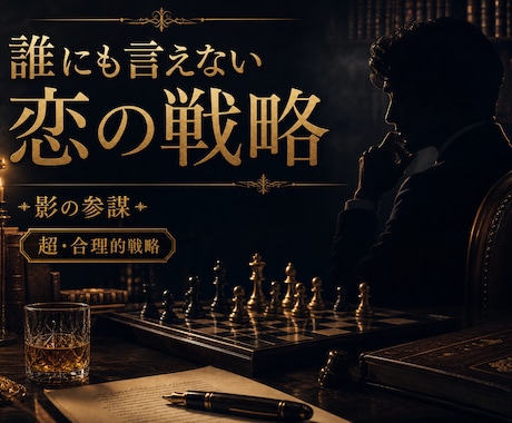誰にも言えない複雑な恋に超合理的な最適解を出します 説教・道徳論は一切なし。純粋なあなたの恋を叶える裏の参謀。 イメージ2