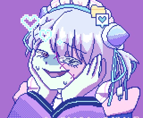 かわいい！レトロポップなドット絵描きます 人と被りたくない！そんなアナタにドット絵アイコン！ イメージ2