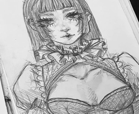 かわいい女の子のイラスト描きます アナログっぽいイラスト描けます！ イメージ1