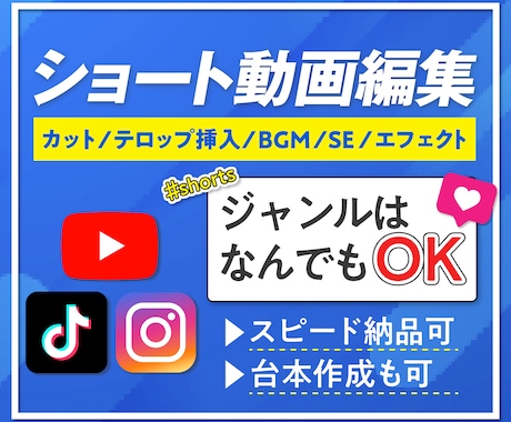 法人対応◎スピード対応◎ショート動画を編集します TikTok、Instagram等　ジャンルはなんでもOK！ イメージ1