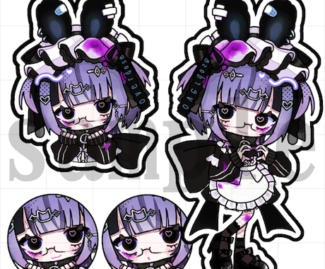 パキッとした可愛いデフォルメイラストを制作します 特徴的なデフォルメイラストが欲しい！といった方にオススメです イメージ2